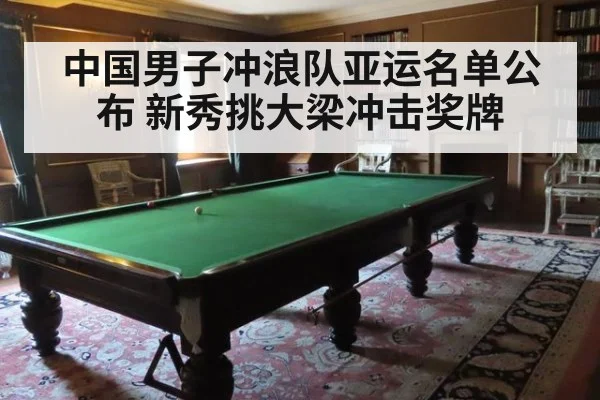 中国男子冲浪队亚运名单公布 新秀挑大梁冲击奖牌